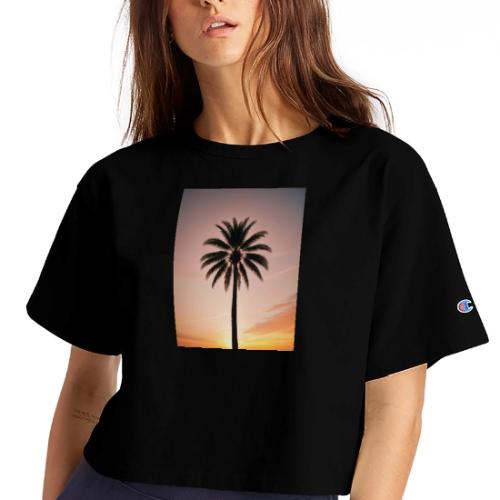 palm peace - Champion Women’s Cropped T-Shirt