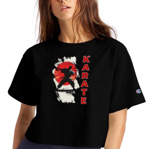 Karate: the spirit of discipline - Champion Women’s Cropped T-Shirt