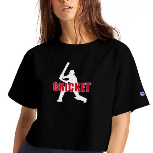 Power Play Cricket - Champion Women’s Cropped T-Shirt