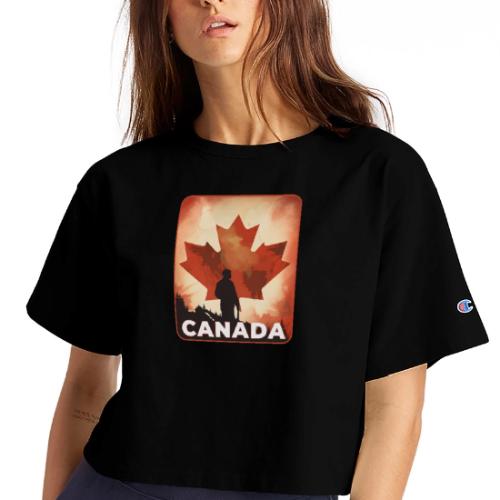 Canada Stands Tall - Champion Women’s Cropped T-Shirt