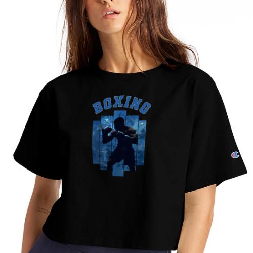 Boxing Never Stops - Champion Women’s Cropped T-Shirt