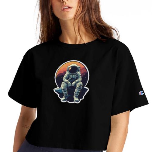 Astronaut in the Void - Champion Women’s Cropped T-Shirt
