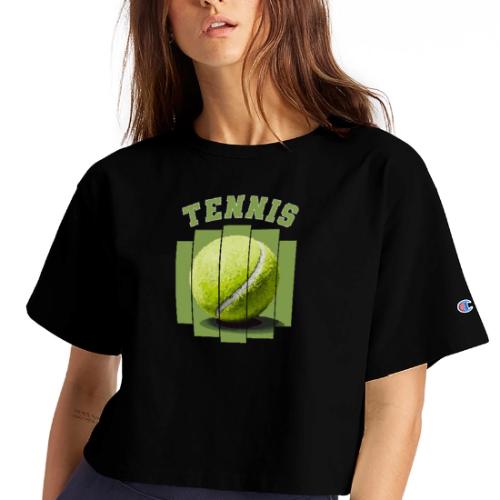 Tennis Minimal - Champion Women’s Cropped T-Shirt