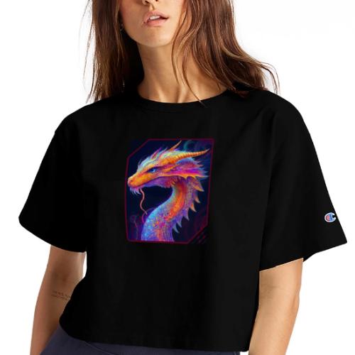 Dragon Spectrum - Champion Women’s Cropped T-Shirt