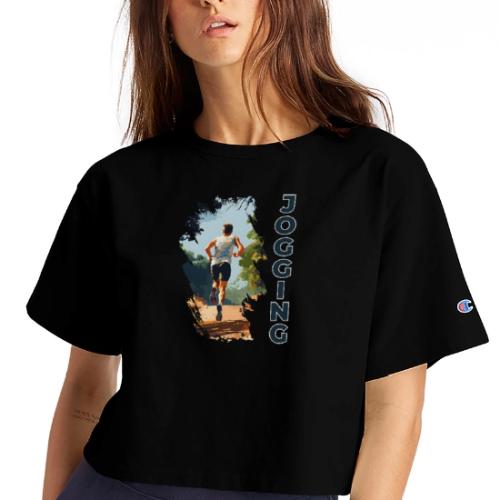 Jogging Vibes - Champion Women’s Cropped T-Shirt