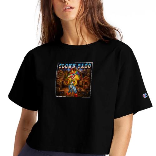 The Clown Taco Circus Humor Character - Champion Women’s Cropped T-Shirt