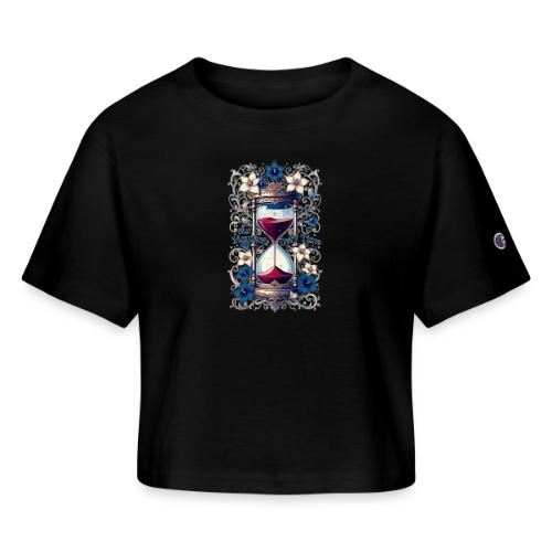 Our Moments Defy Time Hourglass Gifts T-Shirt - Champion Women’s Cropped T-Shirt