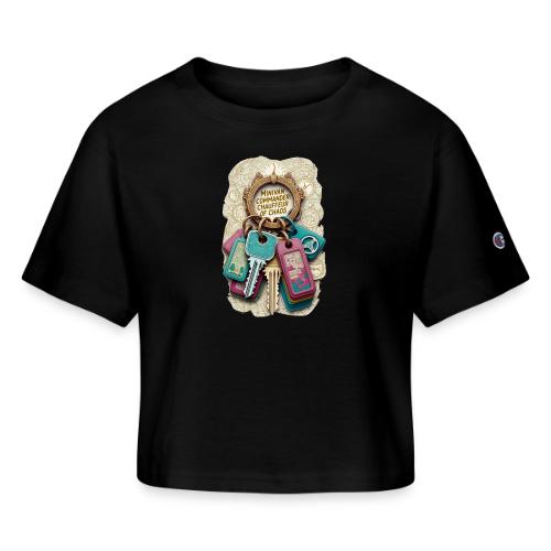 Minivan Commander T Shirt, Chauffeur of Chaos Mug - Champion Women’s Cropped T-Shirt