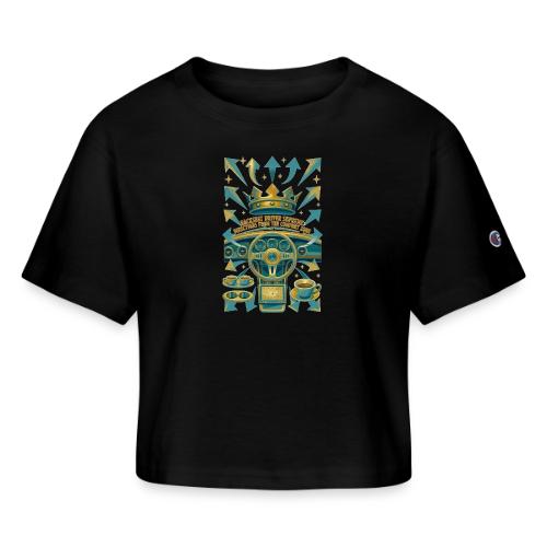 Backseat Driver T Shirt, Funny Dad Gift - Champion Women’s Cropped T-Shirt