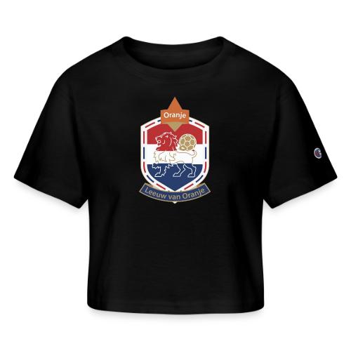 Netherlands Lion Crest T-Shirt, Dutch Badge Gift - Champion Women’s Cropped T-Shirt