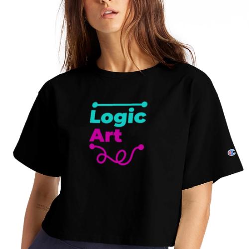 Art vs Logic - Champion Women’s Cropped T-Shirt