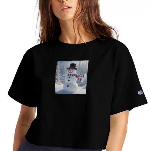 Frosty - Champion Women’s Cropped T-Shirt