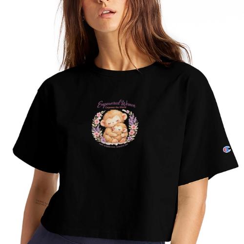 Empowered Women Empower The World Art - Champion Women’s Cropped T-Shirt