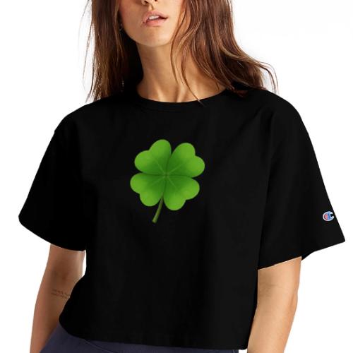 Four leaf clover - Champion Women’s Cropped T-Shirt