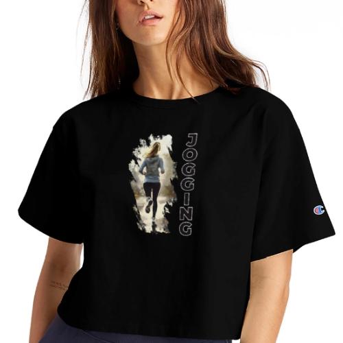 Jogging: Run into Motion - Champion Women’s Cropped T-Shirt