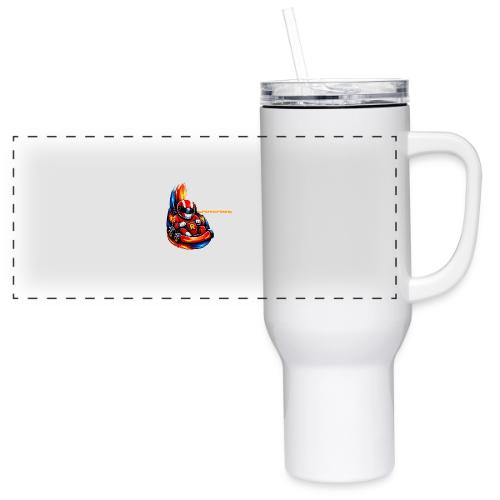Carcadelogoracer1 - 40 oz Travel Tumbler