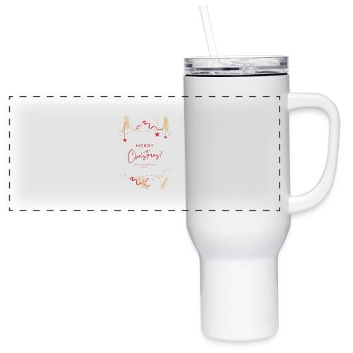 Merry Christmas Typography Design - 40 oz Travel Tumbler
