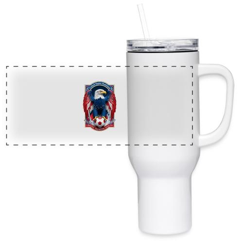 USA Eagle Emblem T Shirt, USA Soccer Pride Gift - 40 oz Travel Tumbler