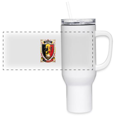 Belgium Lion Crest T-Shirt, Belgian Flag Gift - 40 oz Travel Tumbler
