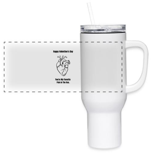 I'm Glad I Swiped Right T-Shirt | Funny Valentine - 40 oz Travel Tumbler