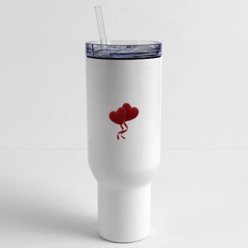 Two hearts together - 40 oz Travel Tumbler