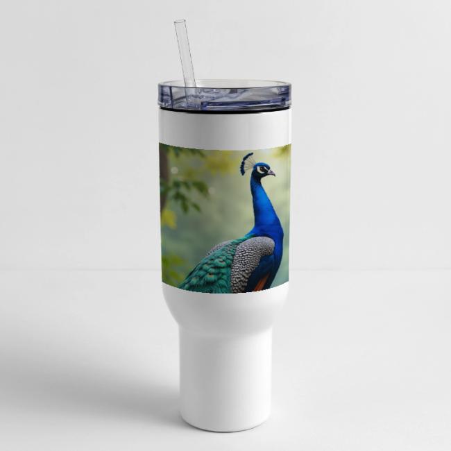 Majestic Peacock in Enchanted Forest