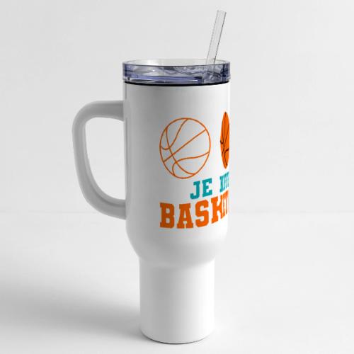 I love basketball - 40 oz Travel Tumbler