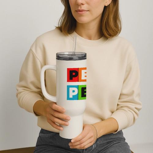 Colorful Peace - 40 oz Travel Tumbler