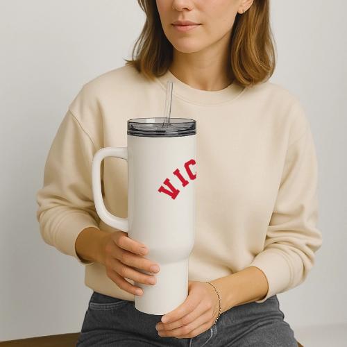Victoria with maple leaf - 40 oz Travel Tumbler