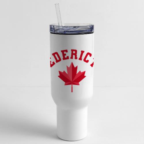 Fredericton with maple leaf - 40 oz Travel Tumbler