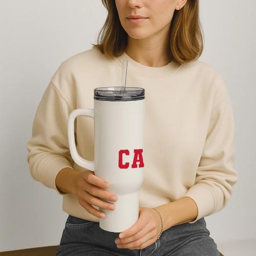 Canada with a maple leaf - 40 oz Travel Tumbler