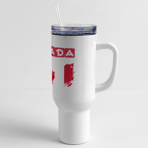 Canada, Inspired by the Canadian flag - 40 oz Travel Tumbler