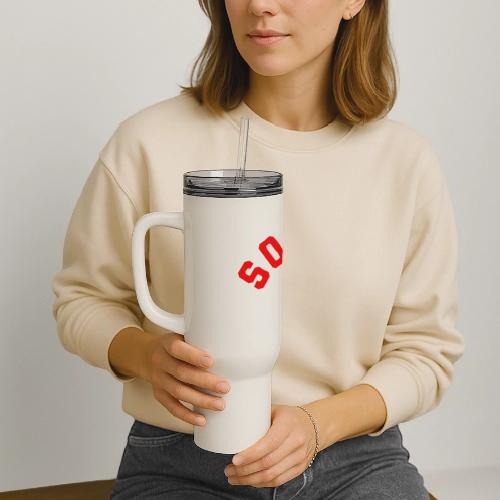 Soccer: Colorful Kick - 40 oz Travel Tumbler