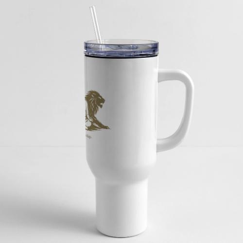 Silence Builds Kings Meditation Lion - 40 oz Travel Tumbler