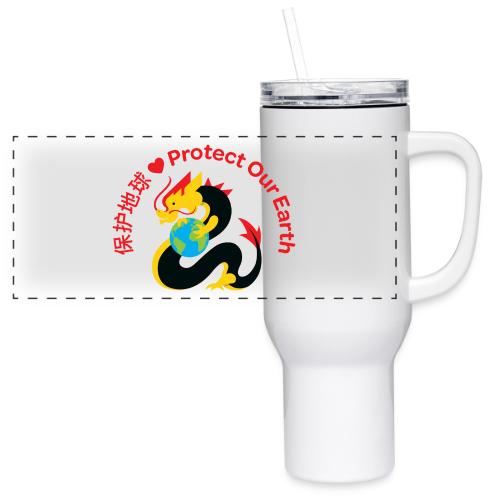 Kindness Dragon with Earth - Red - 40 oz Travel Tumbler