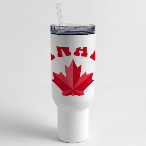 Canada with maple leaf - 40 oz Travel Tumbler