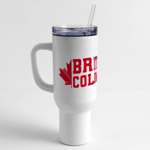 British Columbia with maple leaf - 40 oz Travel Tumbler