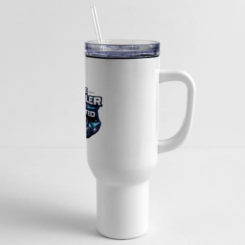 Time Traveler Mode – Futuristic Neon Sci-Fi Tee - 40 oz Travel Tumbler