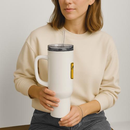 Fathers Day Gift Warning Dad Jokes Ahead T-Shirt - 40 oz Travel Tumbler