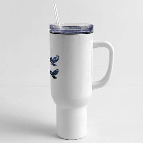 Silver Blue Jay Flight Stages - 40 oz Travel Tumbler