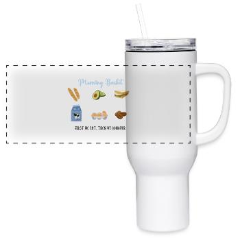 Morning Basket - 40 oz Travel Tumbler - white - Front