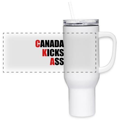 Canada Kicks Ass Vertical - 40 oz Travel Tumbler
