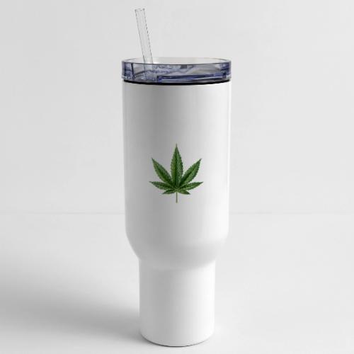 Cannabis Leaf - 40 oz Travel Tumbler