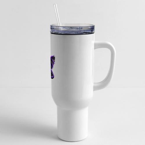 Neon Dragon at Rest - 40 oz Travel Tumbler