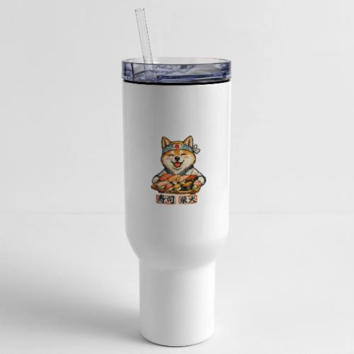 Funny Shiba Inu Sushi Kawaii Dog Tee - 40 oz Travel Tumbler