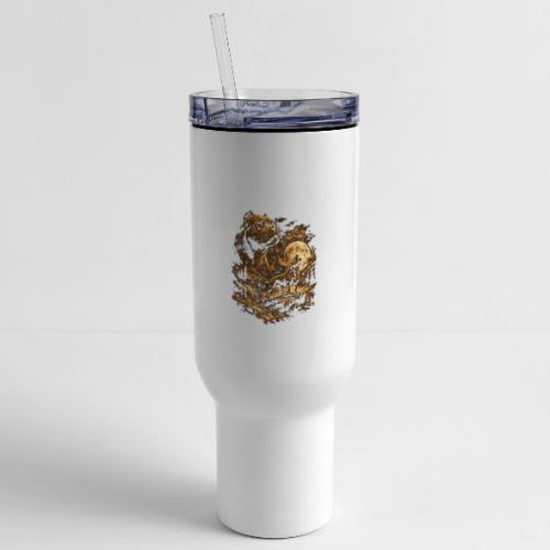 Pit Bull Howling Moon Fantasy Forest Tee - 40 oz Travel Tumbler