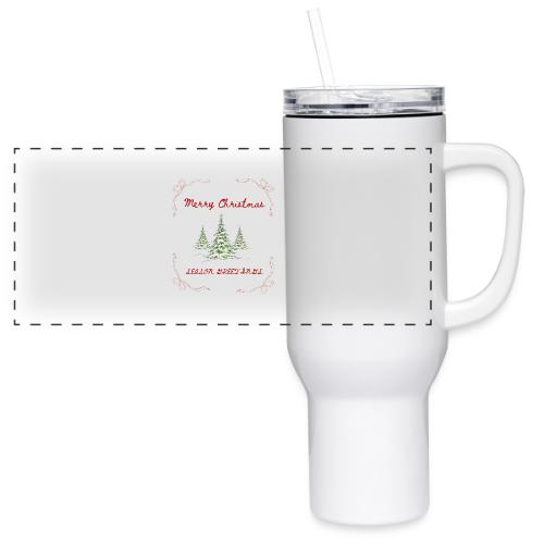 Beautiful Green Christmas Tree Graphic - 40 oz Travel Tumbler