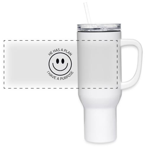 HE HAS A PLAN - 40 oz Travel Tumbler
