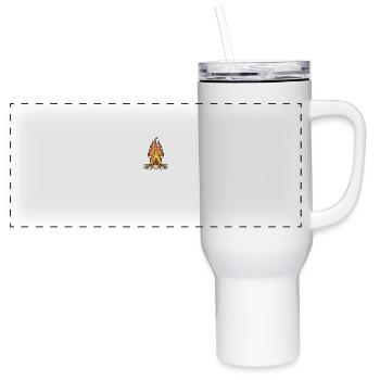 Campfire Whisperer - 40 oz Travel Tumbler - white - Front
