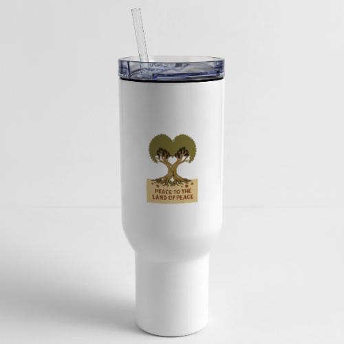 Peace To The Land Of Peace Tree Heart - 40 oz Travel Tumbler